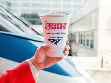 Dunkin’ Donuts and Amtrak® Celebrate 1st Anniversary of Partnership 