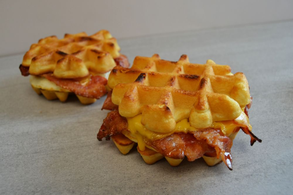 The Story Behind our Belgian Waffle Breakfast Sandwich for National Waffle Day 