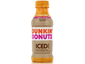 Dunkin’ Donuts Presents Pumpkin Spice Bottled Iced Coffee for a New On-the-Go Pumpkin Pick 