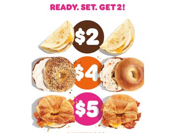 Dunkin’ Brings New Go2s Value Menu Choices to Its January Menu 
