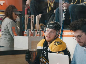 “Pasta” with a Side of Cold Brew: Boston Bruins’ David Pastrnak and Dunkin’ Team Up for a New Campaign to Prove Where There’s Hockey, There’s Dunkin’