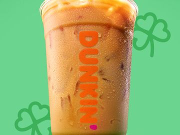 St. Patrick’s Day Wish Granted:  Dunkin’ Brings Back Irish Creme Flavored Coffees and Espresso Drinks
