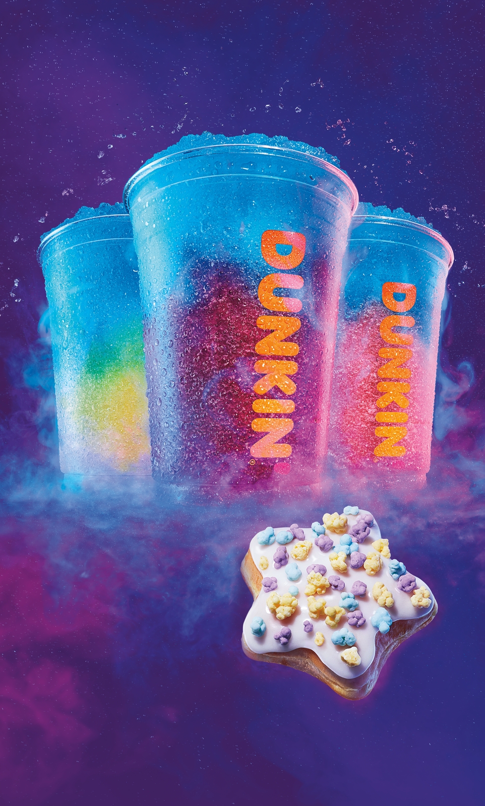 Dunkin’s Out-of-This-World Seasonal Menu Features Cosmic COOLATTA® Frozen Beverages and Baskin-Robbins Ice Cream Flavored Coffees