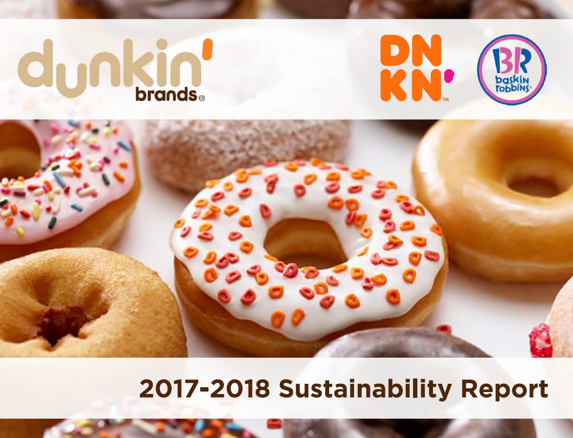 Dunkin’ Brands Shares Progress Towards Sustainability Goals  in New Sustainability Report