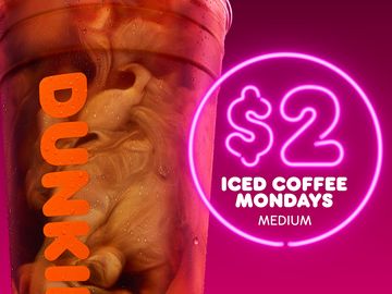 Dunkin’ Introduces $2 Iced Mondays and Extends Free Donut Fridays for DD Perks® Members