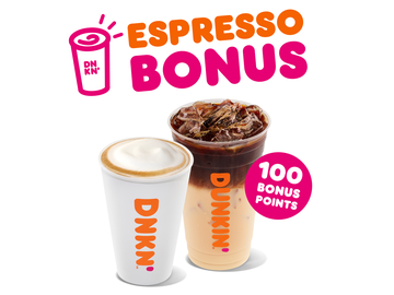 Sip and Earn 100 Bonus Points on Espresso Drinks