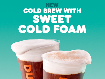 Top This: Cold Brew with Sweet Cold Foam is Coming to Dunkin’ 