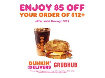 Spring into the Weekend with a Dunkin’ Delivery Deal