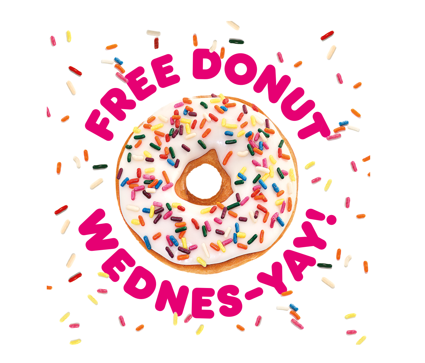 From Wednesday to “Wednes-YAY”: Dunkin’ Launches Free Donut Wednesdays