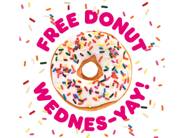 From Wednesday to “Wednes-YAY”: Dunkin’ Launches Free Donut Wednesdays