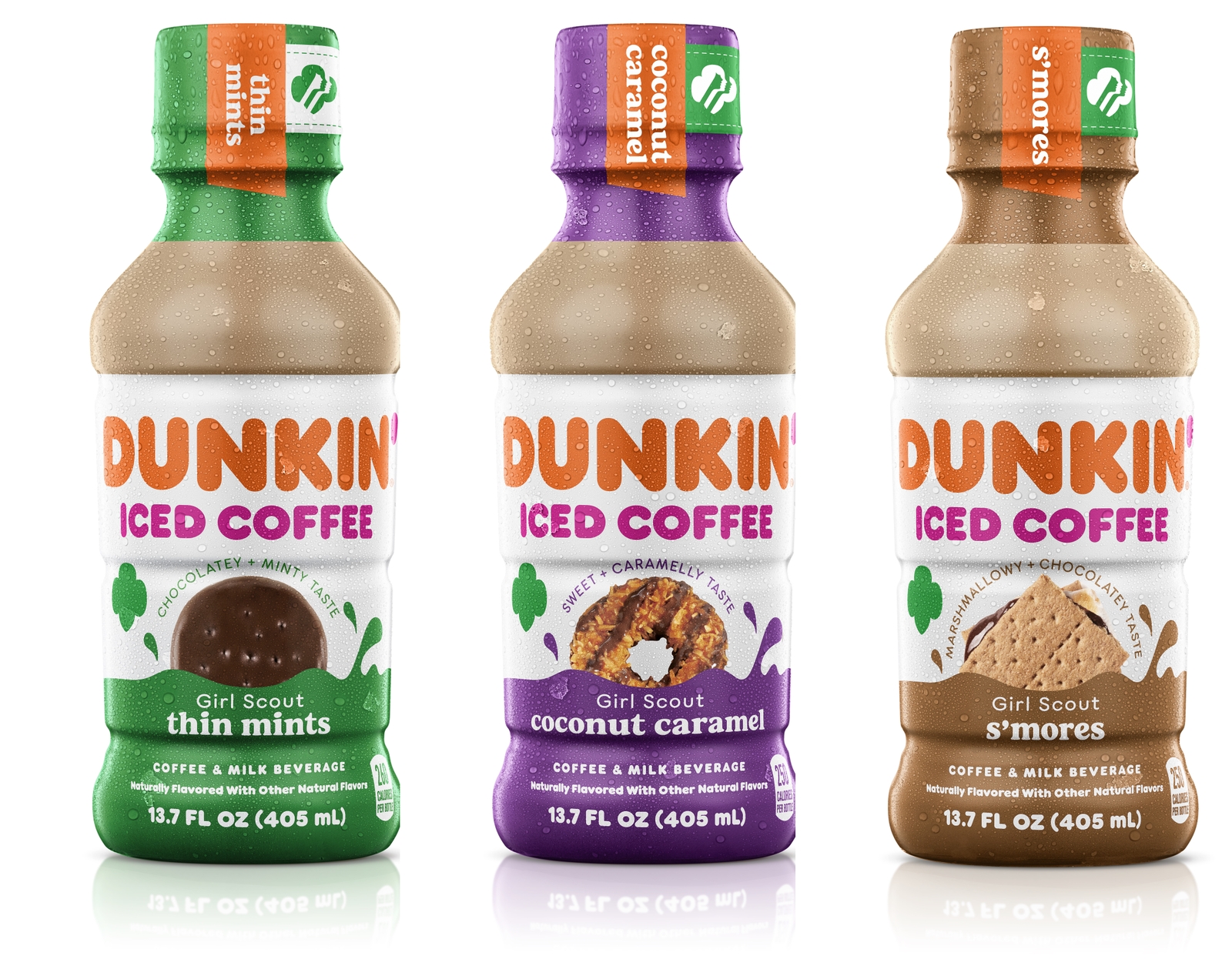Dunkin’ Launches Three New Girl Scout Cookie™ Inspired Bottled Iced Coffees 