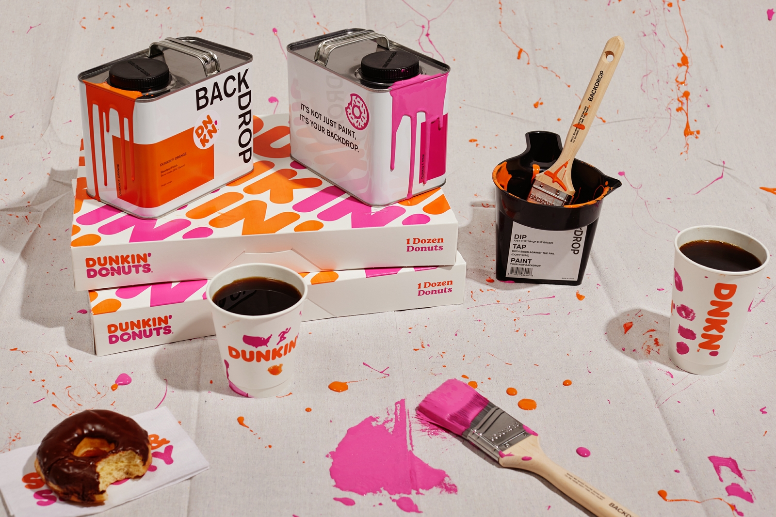 Start Spreading the News: Dunkin’ Teams Up with Backdrop for First-Ever Paint Collection
