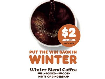 Dunkin’® Brews a Bold Start to the New Year with Winter Menu, Introduces $2 Winter Blend, Omelet Bites and More