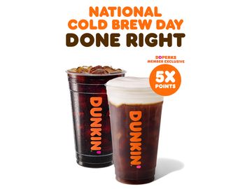 5X Points is National Cold Brew Day Done Right