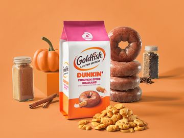 Goldfish® and Dunkin’® are Giving Pumpkin Spice Lovers a Flavor to Fall for with NEW Limited Edition Goldfish® Dunkin’™ Pumpkin Spice Grahams