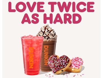Fall Head Over Heels for Dunkin’s Valentine’s Day Treats and Dunkin’ Rewards’ First Member Exclusive: The Brownie Batter Signature Latte 