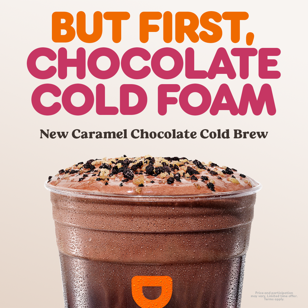 Dunkin’ Doubles Down on Chocolate with  Caramel Chocolate Cold Brew and Chocolate Croissant,  Plus Launches Seasonal Dunkin’ Rewards Member Exclusives 