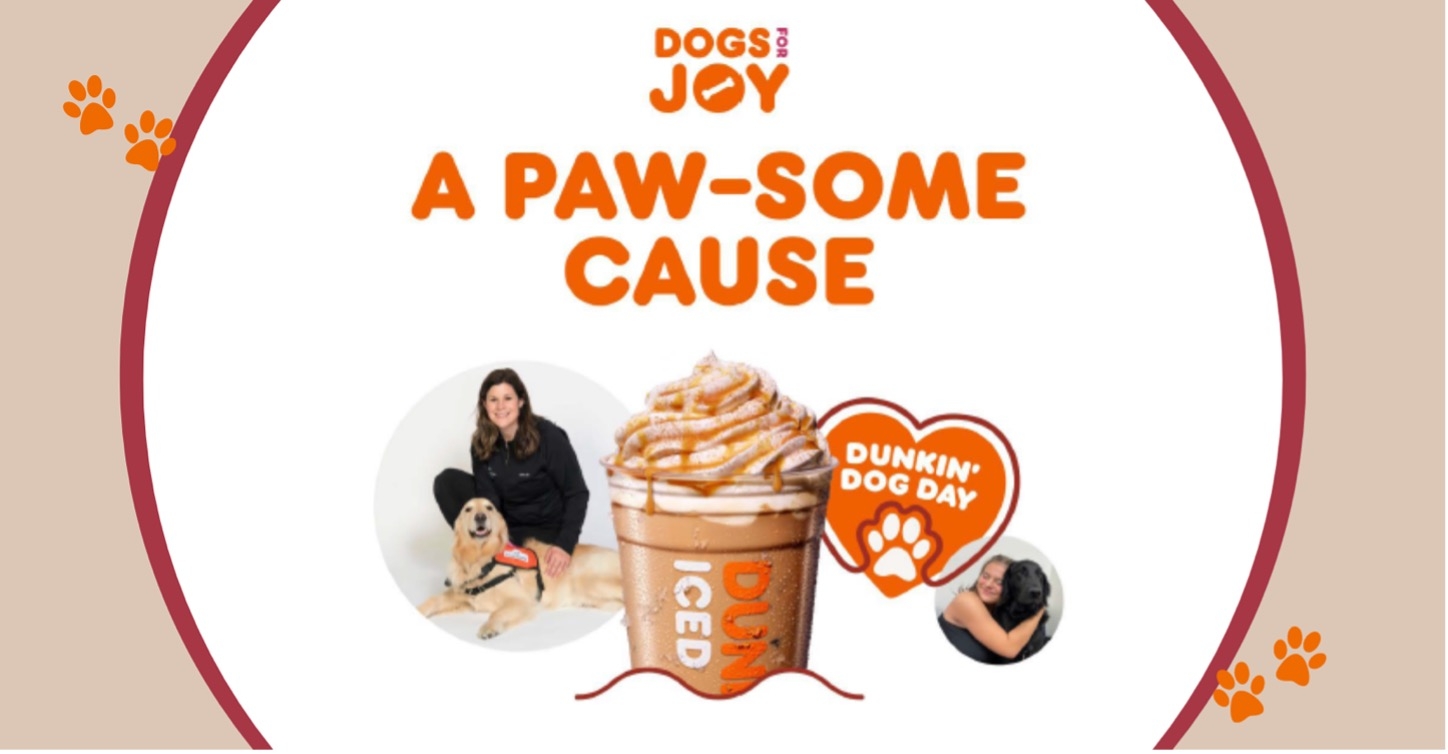 National Dog Day: Every Iced Latte Order Pours Joy into the Dogs for Joy Program