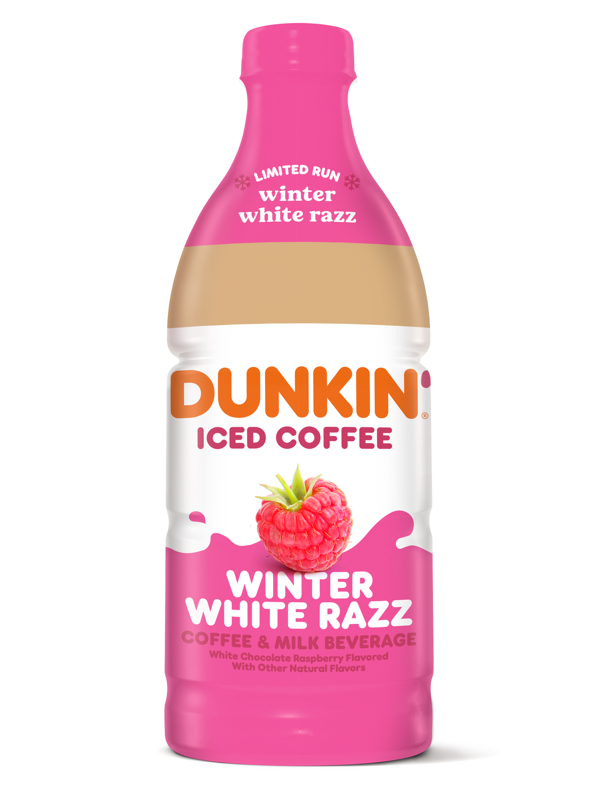 Dunkin' Winter White Razz Iced Coffee