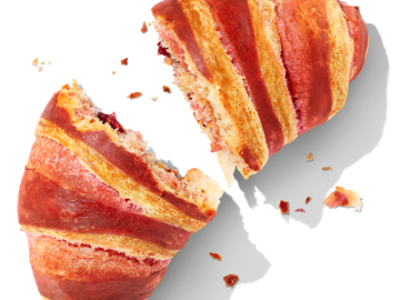 The Story Behind the New Raspberry Striped Croissant, Dunkin’s First Ever Fruit Filled Pastry