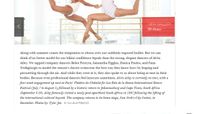 Elle Magazine - Alvin Ailey Dancers Model Summer's Best Swimwear