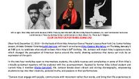 Judith Jamison Conducts An Exclusive Classics Workshop At The Ailey Extension To Honor Alvin Ailey’s Rich Legacy On His 86th Birthday