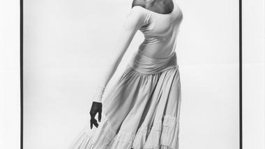 Judith Jamison in Alvin Ailey's Cry. Photo by Jack Mitchell.  (©) Alvin Ailey Dance Foundation Inc. and Smithsonian Institution
