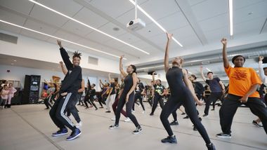 Keith Alexander leads Hip Hop at Ailey Experience in DC 2020. Photo by Jonathan Hsu