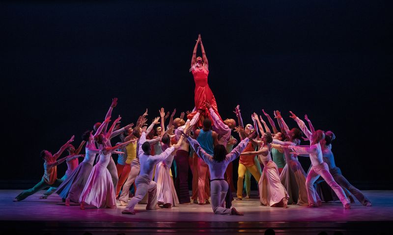 Alvin Ailey American Dance Theater in Alvin Ailey's Memoria with Ailey II and students of The Ailey School