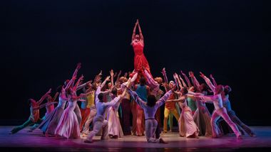 Alvin Ailey American Dance Theater in Alvin Ailey's Memoria with Ailey II and students of The Ailey School