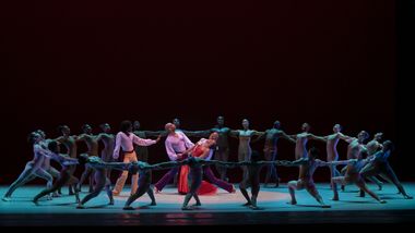 Alvin Ailey American Dance Theater in Alvin Ailey's Memoria with Ailey II and students of The Ailey School