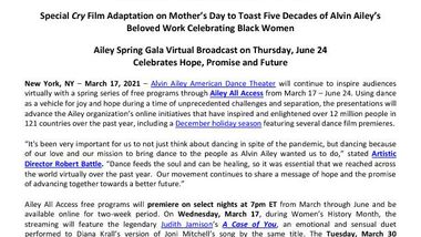 2021AileyAllAccessSpringProgrammingAnnouncementPressRelease031721_Final