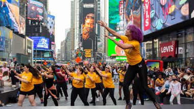 NY Style Mambo with Katherine Jimenez at Dance in Times Square with Ailey Extension