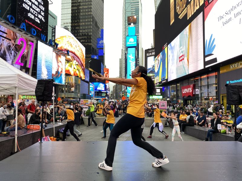 Ailey Extension Dance in Times Square - Revelations with Lisa Willingham