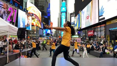 Ailey Extension Dance in Times Square - Revelations with Lisa Willingham