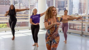 Samba with Quenia Ribeiro at Ailey Extension. Photo by Whitney Browne