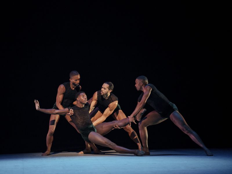 AAADT's Christopher Wilson, Isaiah Day, James Gilmer and Michael Jackson, Jr. in Alonzo King's Following the Subtle Current Upstream