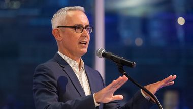 AILEY Executive Director Bennett Rink remarks during Alicia Graf Mack's welcome event