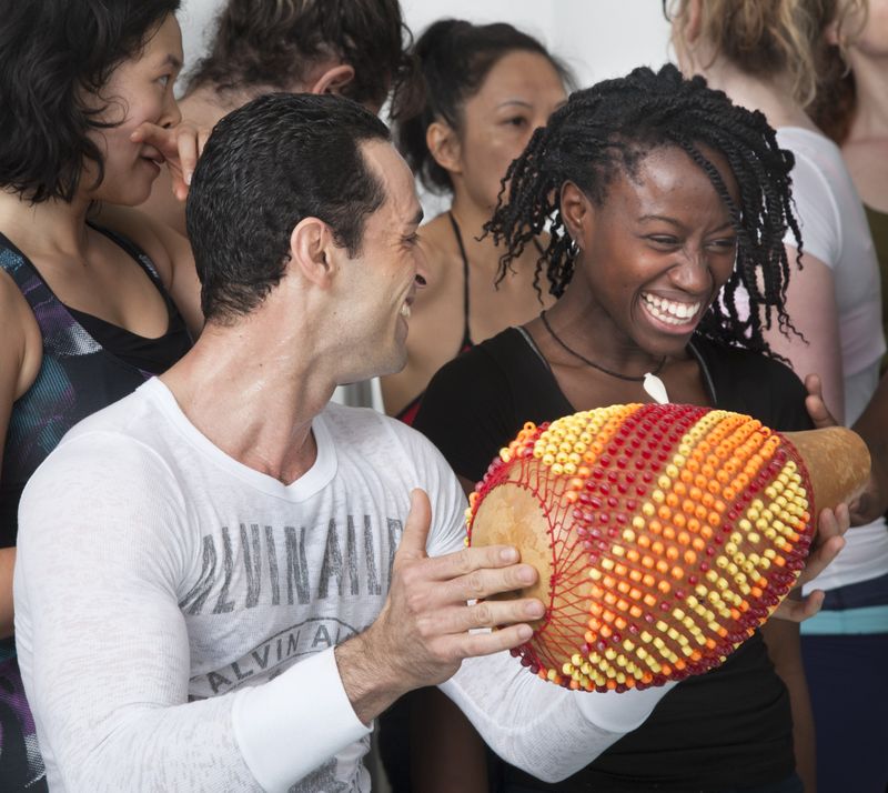 Cuban Modern Dance Technique with Noibis Licea at Ailey Extension. Photo by Joe Epstein