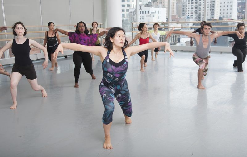 Cuban Modern Dance Technique with Noibis Licea at Ailey Extension. Photo by Joe Epstein