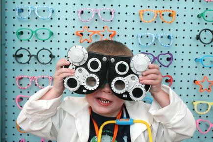 Playing eye doctor