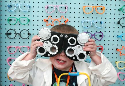 Playing eye doctor
