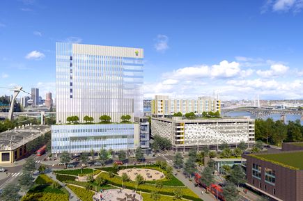 CHH2 and Rood Family Pavilion rendering