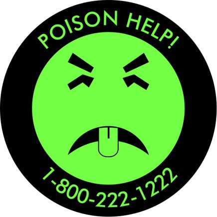 Mr. Yuk: For poison help, call 1-800-222-1222