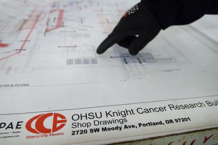 Knight Cancer Research construction