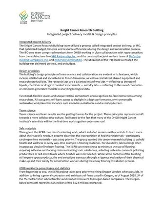 Knight Cancer Research Building - IPD Design Principles (PDF)