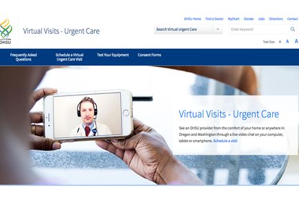 urgent care screen grab