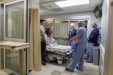 Awake craniotomy with language mapping