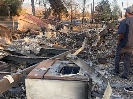 Wildfire damage