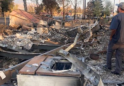 Wildfire damage